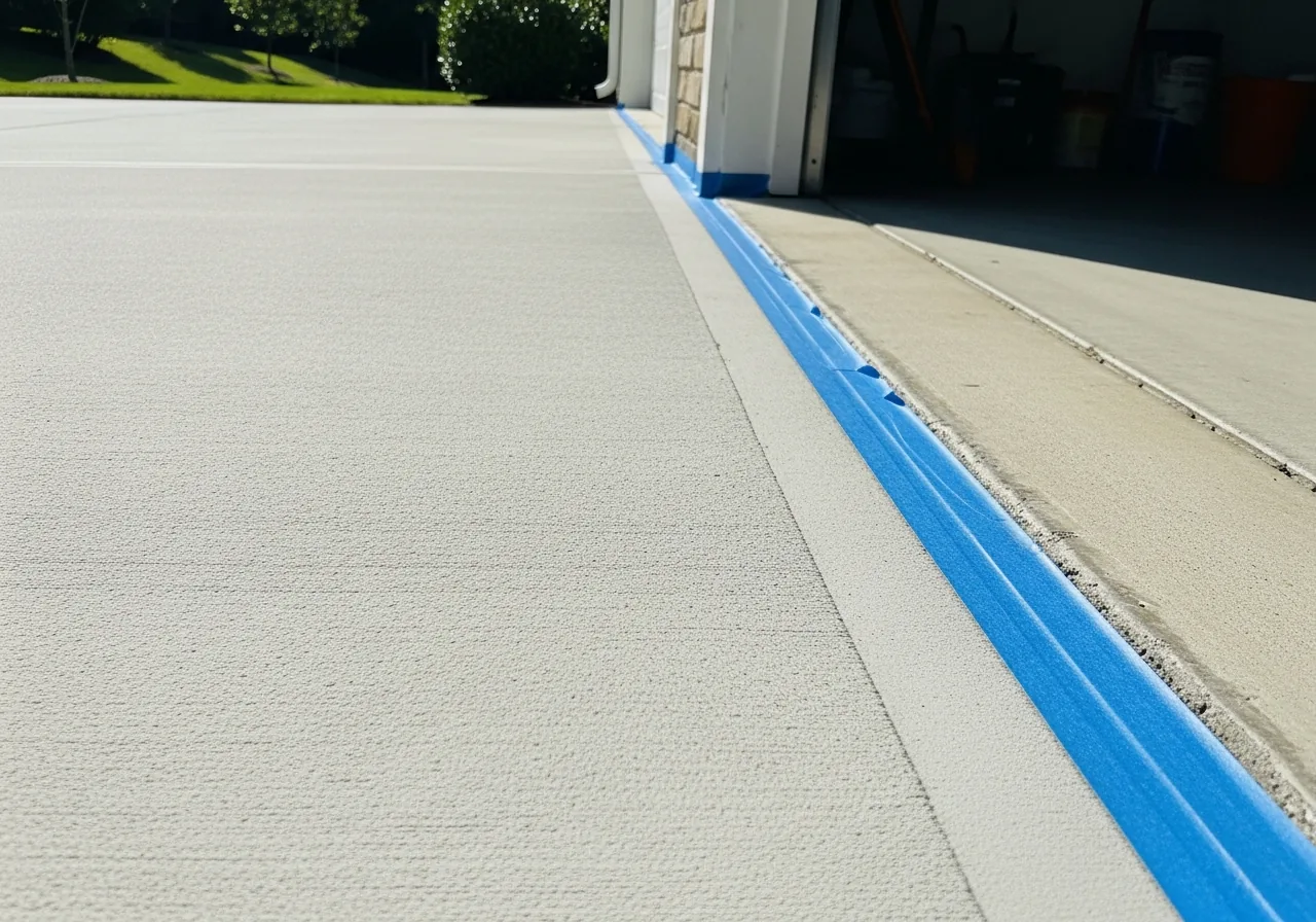 Driveway prep before staining in Cumming GA