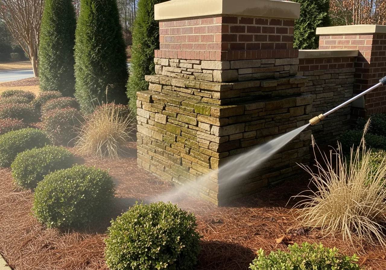 HOA subdivision entrance cleaning in Cumming GA